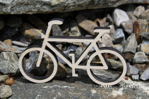Fahrrad - Buche lasergeschnitten